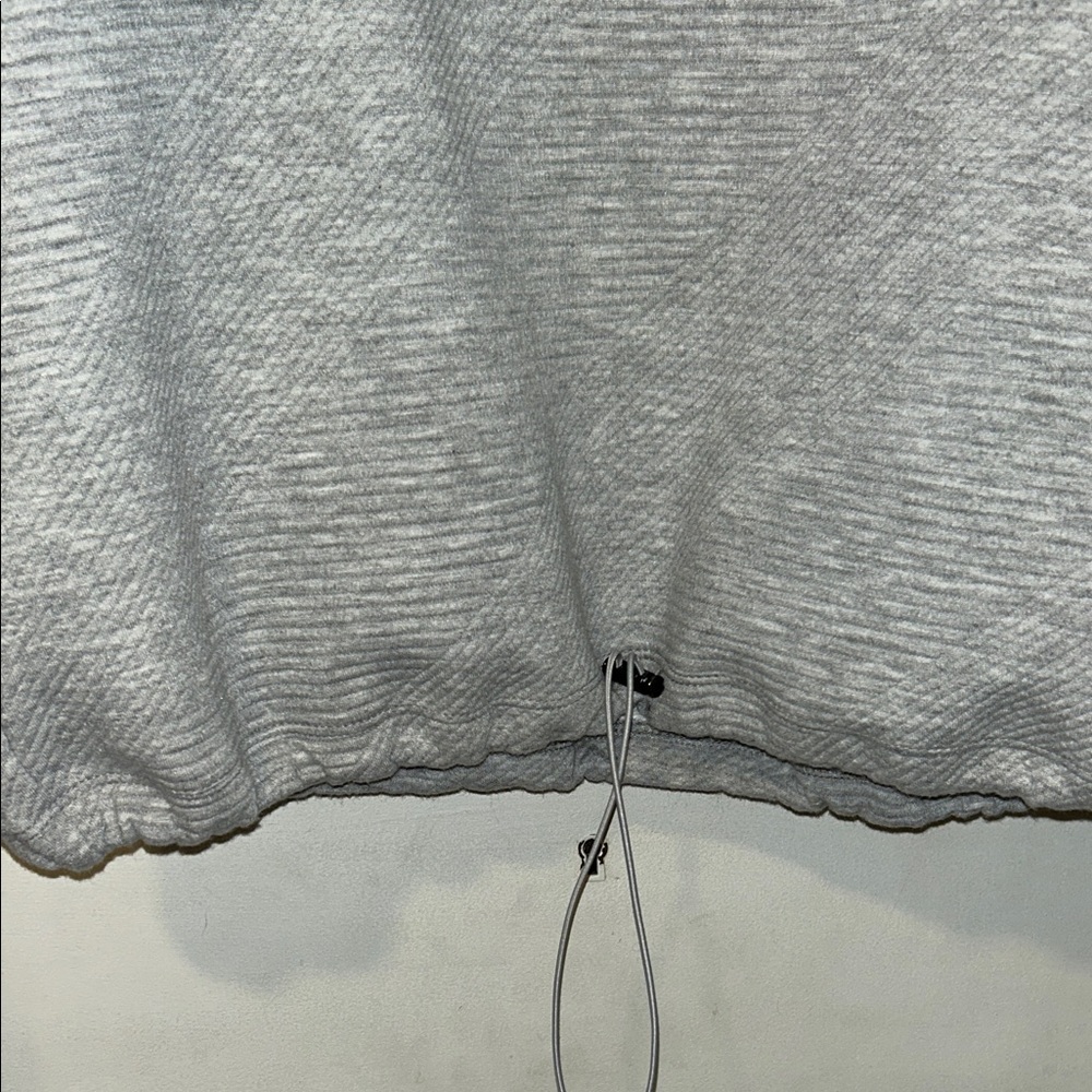 Balance Collection Women's Gray Textured Half-Zip Sweatshirt - Picture 5 of 8